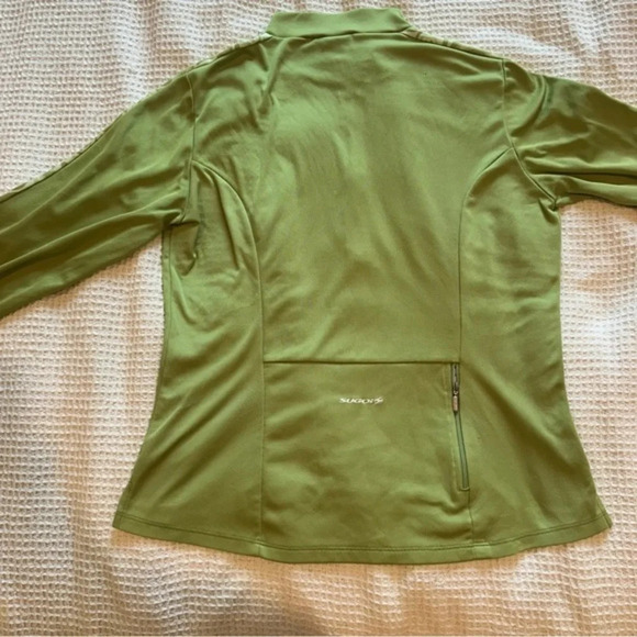 Sugoi Women’s Cycling Pullover Medium 1/4th zip green - Picture 3 of 6